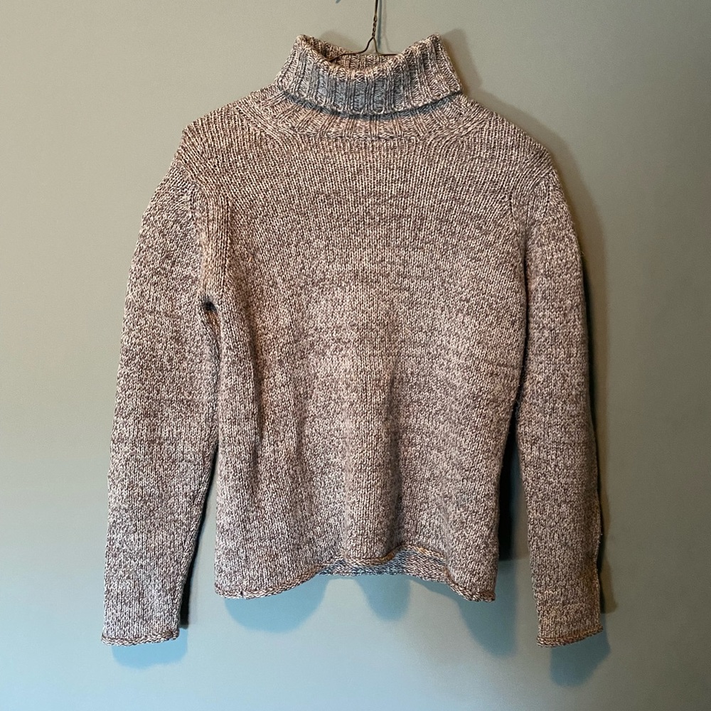 Vintage Carlisle turtleneck S grey knit sweater